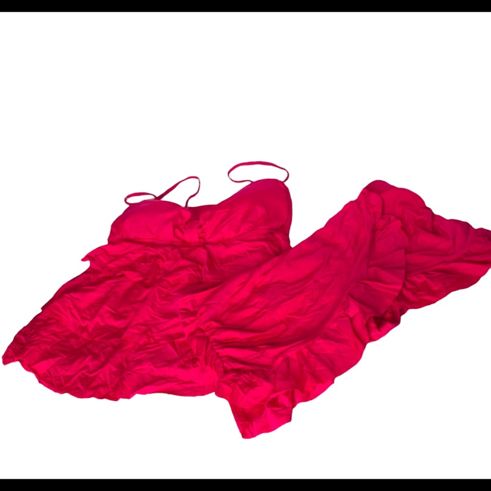 Women’s Kenneth Cole Reaction Ruffled Tankini Bikini Size Small NWT